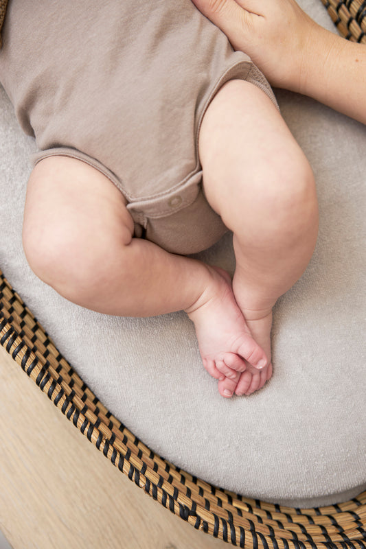 Meyco Baby Aankleedkussenhoes Badstof Light Grey 50x70 cm, zacht en absorberend voor de tere babyhuid