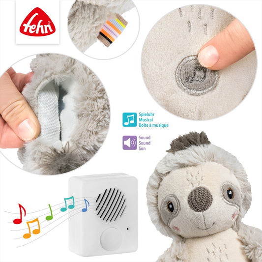 Fehn slaaphulpmiddel Luiaard met muziek voor baby’s voor rust en slaap