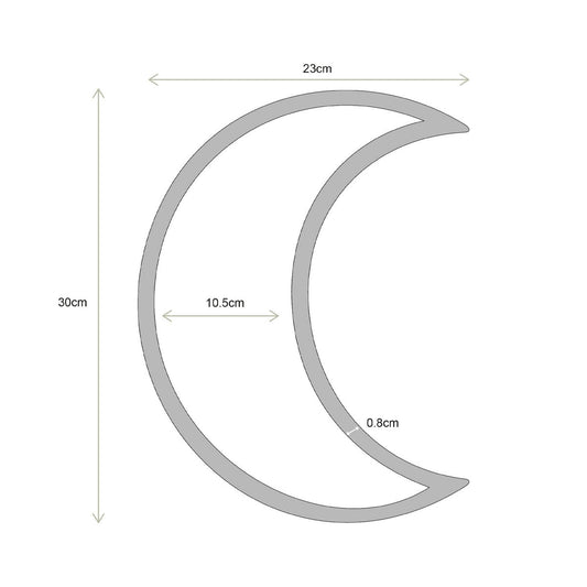 Gouden maanvormige spiegel van vtwonen – decoratieve wandspiegel in halve maan vorm