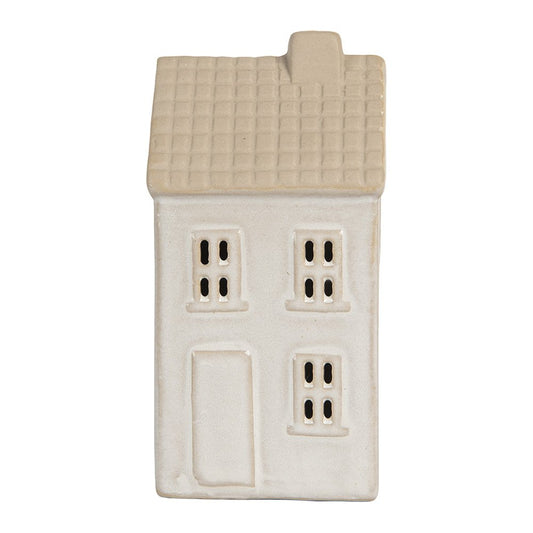 Decoratief LED Huisje - 6x5x11 cm - Beige