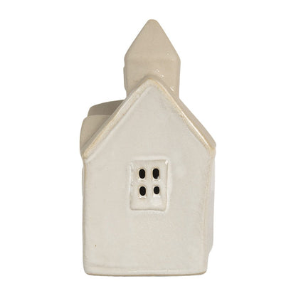 Decoratief LED Huisje Kerk - 9x6x12 - Beige