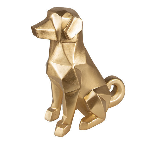 Gouden beeld hond