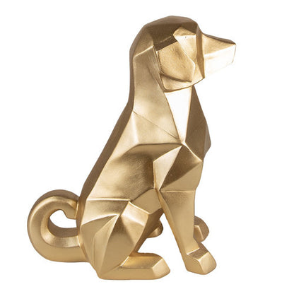 Gouden beeld hond