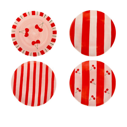 Borden set van 4 - Kersen