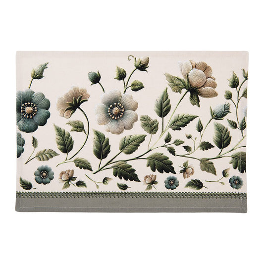 Stoffen placemats set van 6 Gently Blooming van Clayre & Eef met bloemenmotief