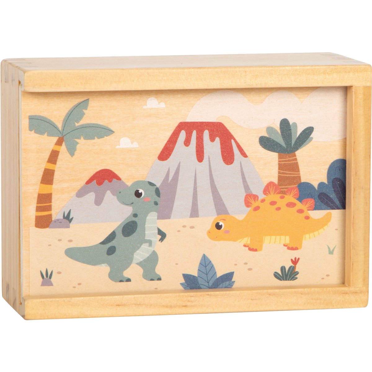 Small Foot Memory Dino kinderspel met houten kaartjes en dinosaurus thema – educatief spel voor peuters en kleuters.