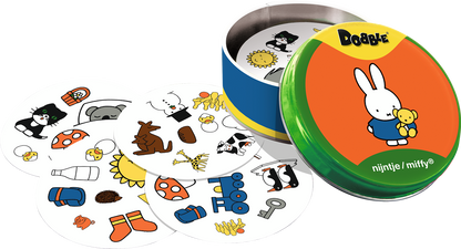 Dobble Nijntje kaartspel met Dick Bruna illustraties – leuk en leerzaam spel voor kinderen vanaf 4 jaar.
