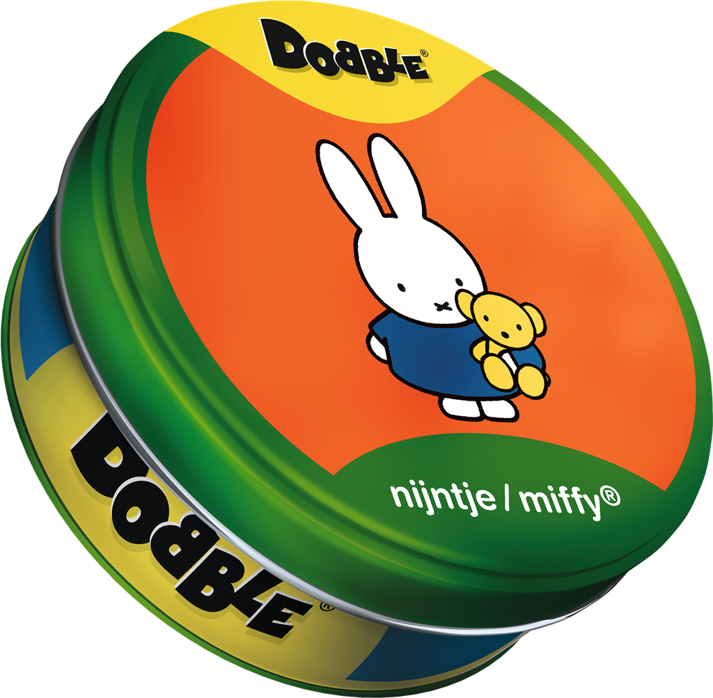 Dobble Nijntje kaartspel met Dick Bruna illustraties – leuk en leerzaam spel voor kinderen vanaf 4 jaar.
