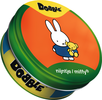 Dobble Nijntje kaartspel met Dick Bruna illustraties – leuk en leerzaam spel voor kinderen vanaf 4 jaar.
