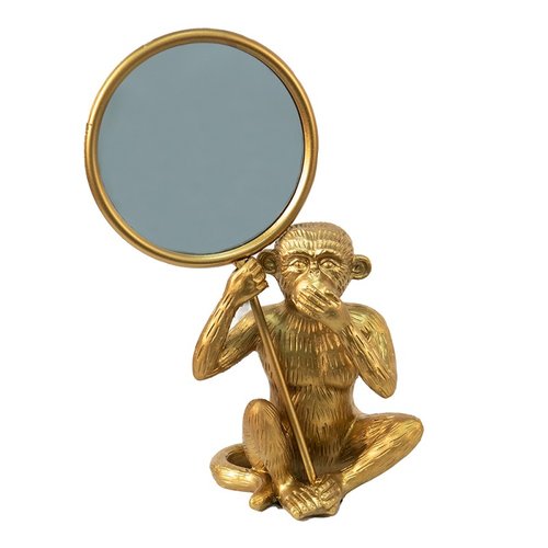 Staande spiegel gouden aap