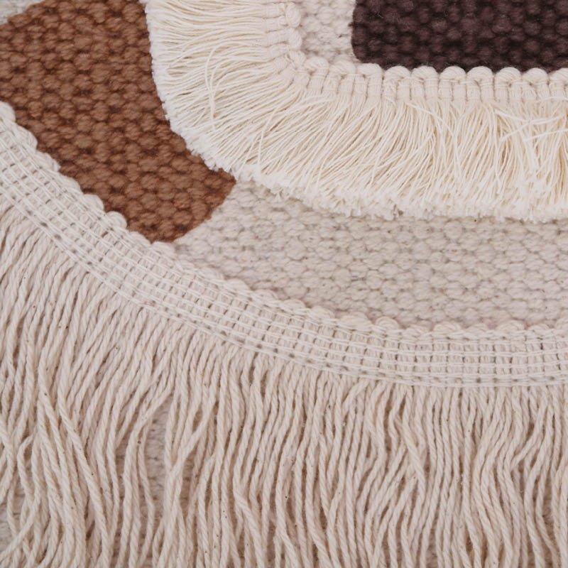 Wandkleed Leeuw Leopold in beige en bruin, perfect als muurdecoratie voor de kinderkamer, gemaakt van 100% katoen.